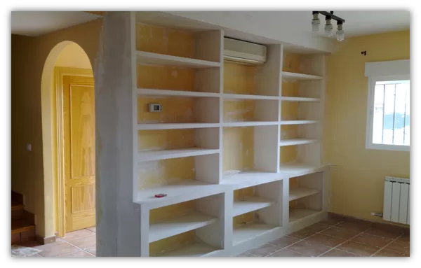 Mueble de escayola o PYL pladur en Granada